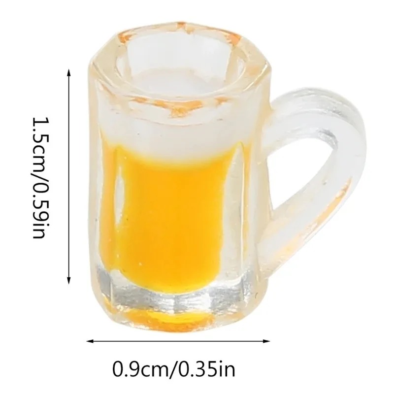 10 個樹脂模擬ワインビールカップミニチュアマグモデルドール - Wine Beer Garden のレビューと価格