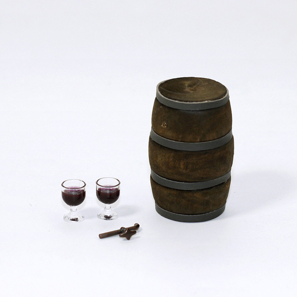 ミニチュアの木製ワイン樽、赤ワイン用、ビール樽の蛇口、ヴィン - Wine Beer Garden のレビューと価格