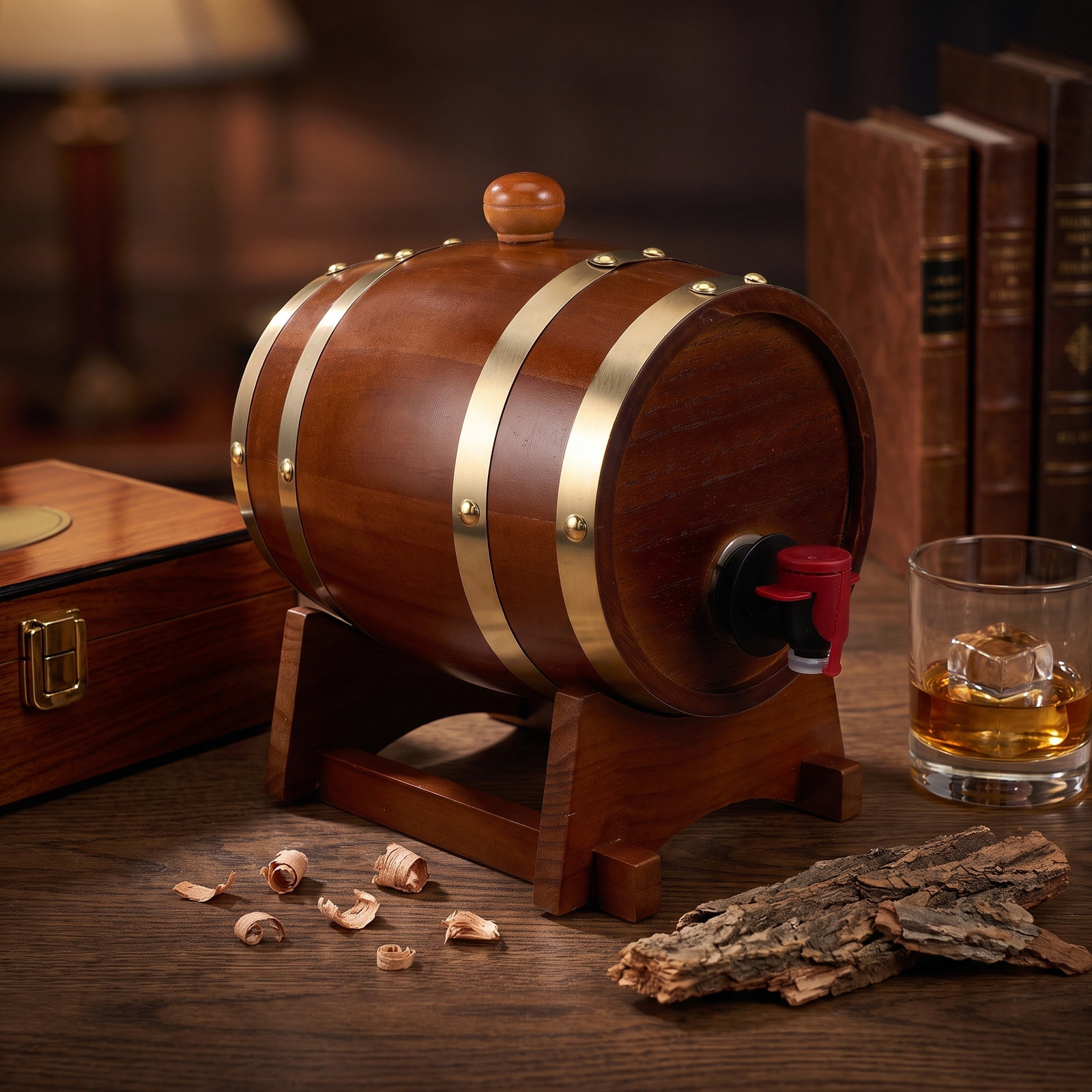 1個入り オーク材の熟成樽、木製ワイン・ウイスキーディスペン - Whisky Beer And Wine のレビューと価格