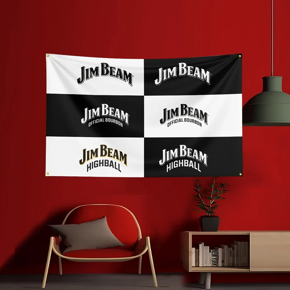90X150CM ウイスキー・ジム・ビームズ デザインのポリ - Wine Beer Garden のレビューと価格